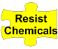 Customize to resist, alcohol, blood, solvents and cleaners